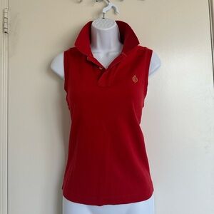 Ralph Lauren Red Sleeveless Polo Tank